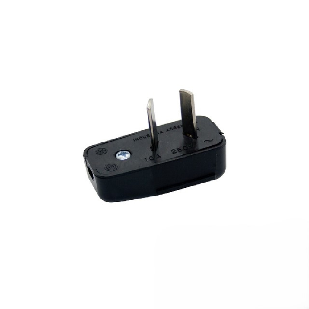 Electricidad Ficha Macho Bip 10A/250V Ngra CIOCCA