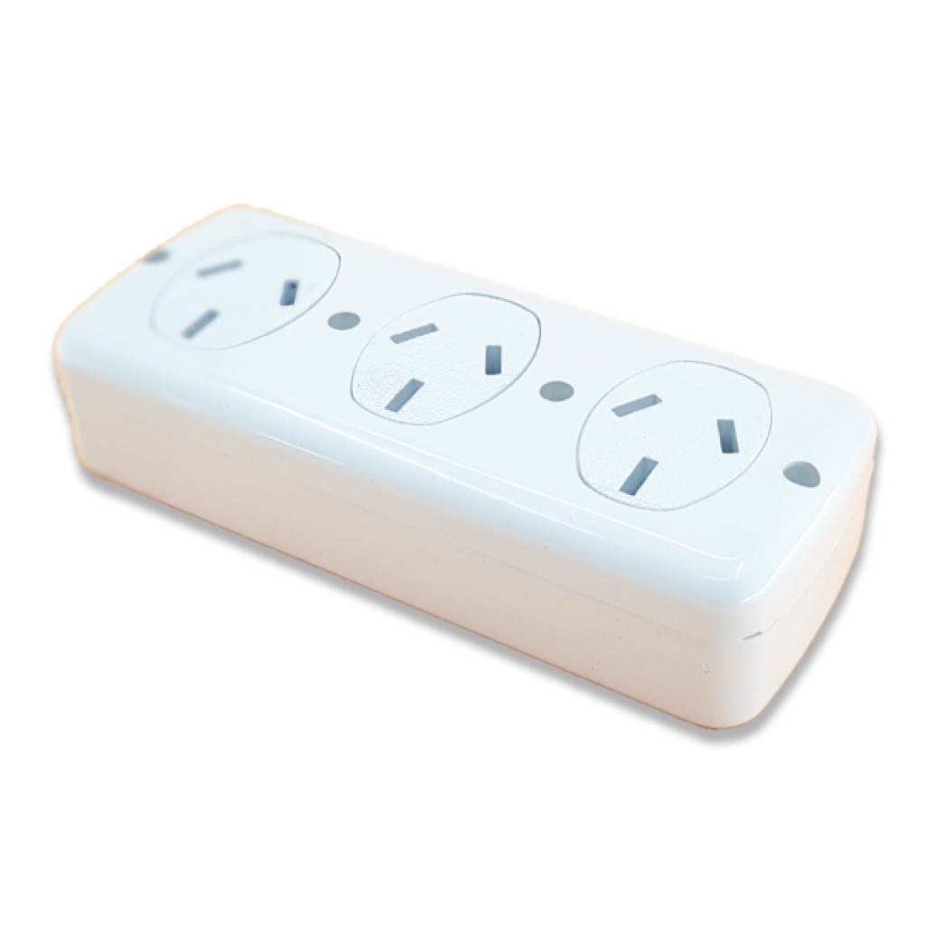Electricidad Modulo Mini Exterior 3 Tomas 10A bino