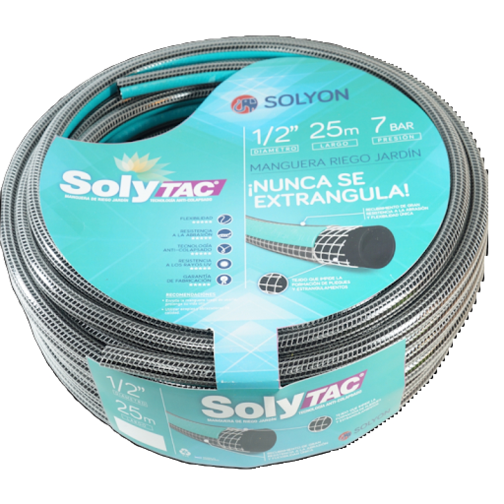 Cano Riego 1/2x25 Soly-Tac No Colapsa