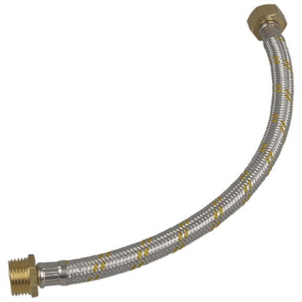 FLEXIBLE P/GAS Mallado Alum. 1/2 x 80cm