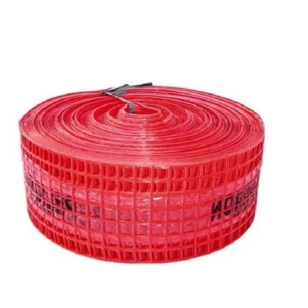 MALLA DE ADVERT.30 cm x 100mt. ROJA Elect.