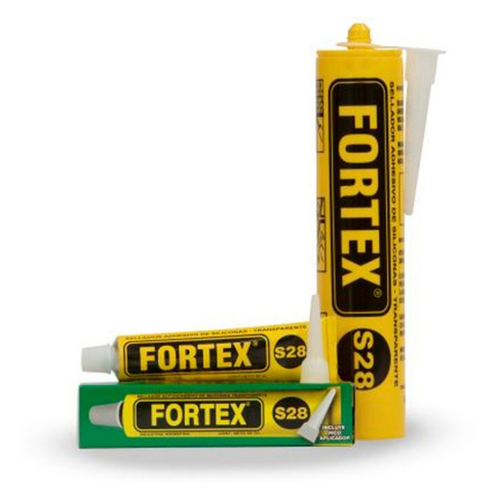Sellador Silicona Pomo 50ml Transparente Fortex*