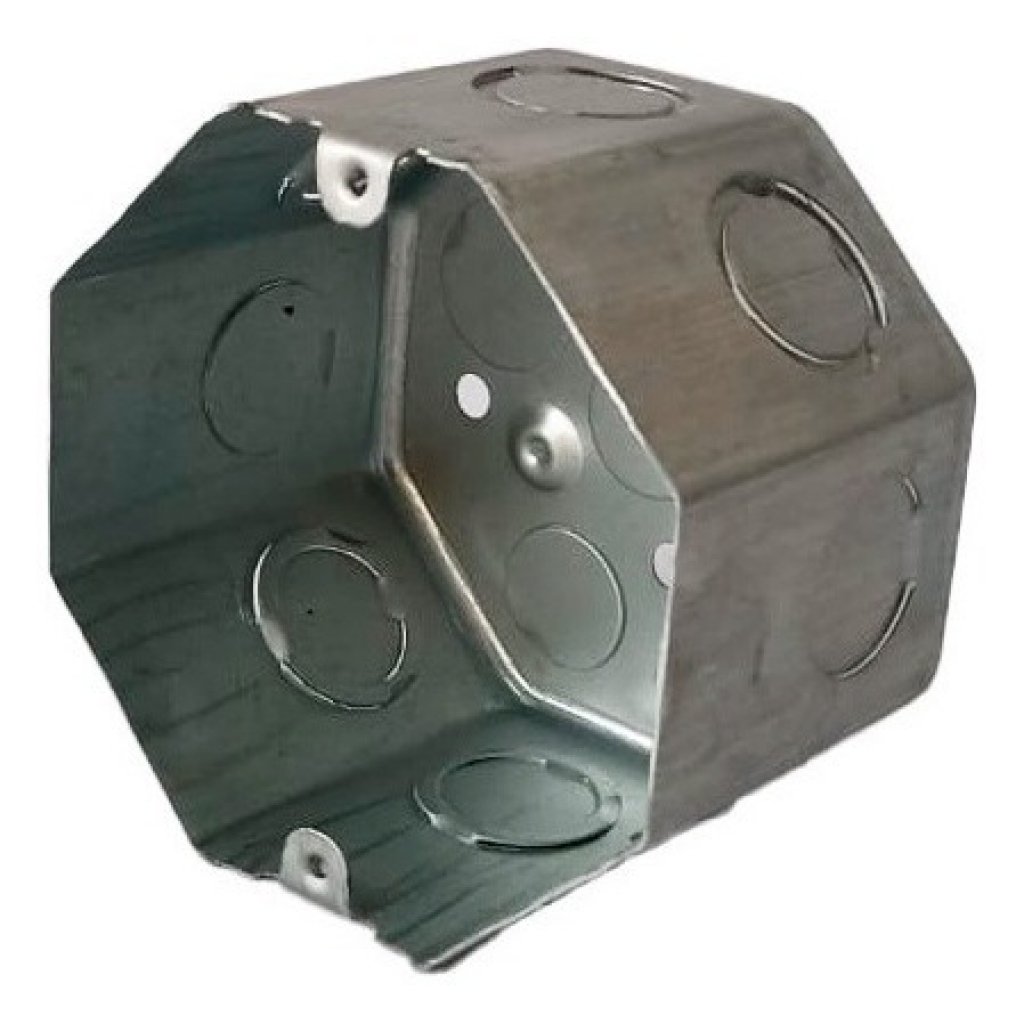CAJA de LUZ EMBUT.OCTOG.CHICA metal (Cx100)
