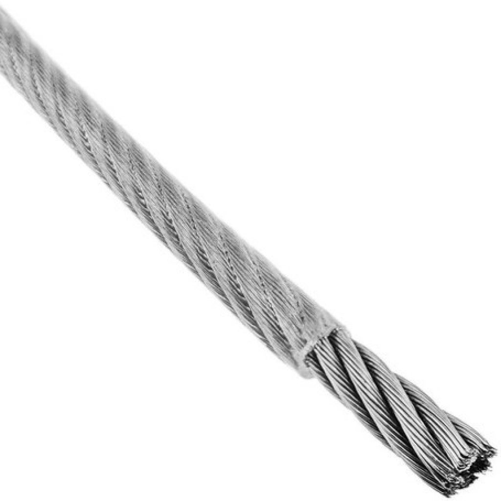 Cable Acero p/Ropa Rev. P.V.C.