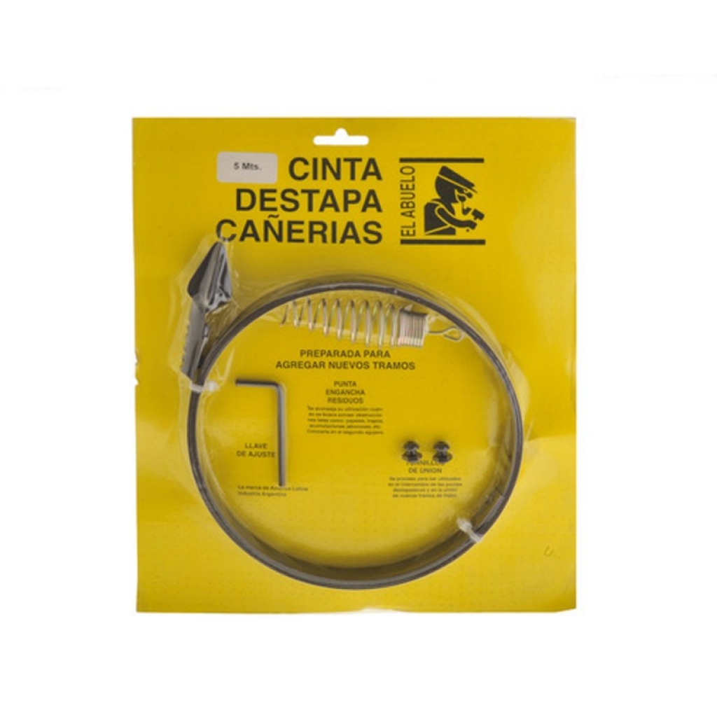 Cinta Destapa Caneria Hierro 5m El Abuelo