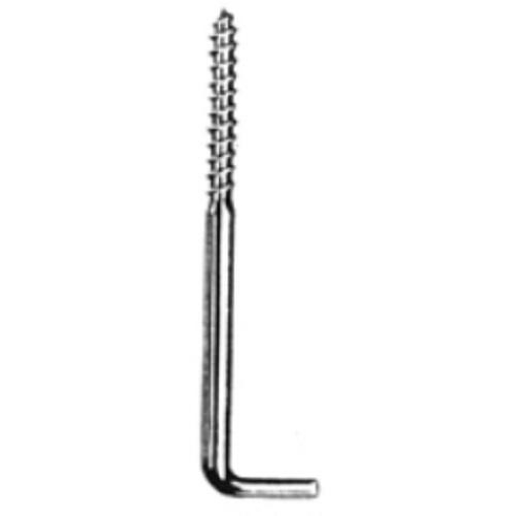 Clavo Escuadra H. c/Rosca 16 x 30