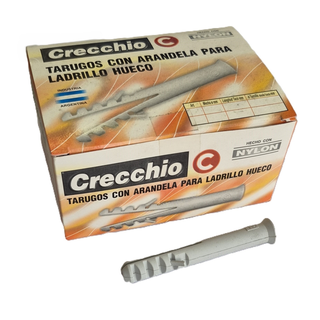 Tarugo Nylon Ladrillo Hueco Crecchio CLHS8