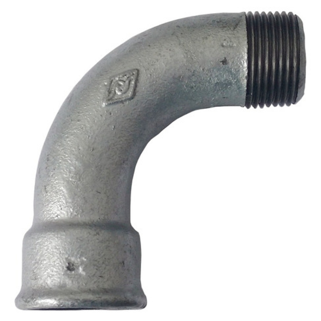 CURVA M.H. 90° 2 GALV.IMP.