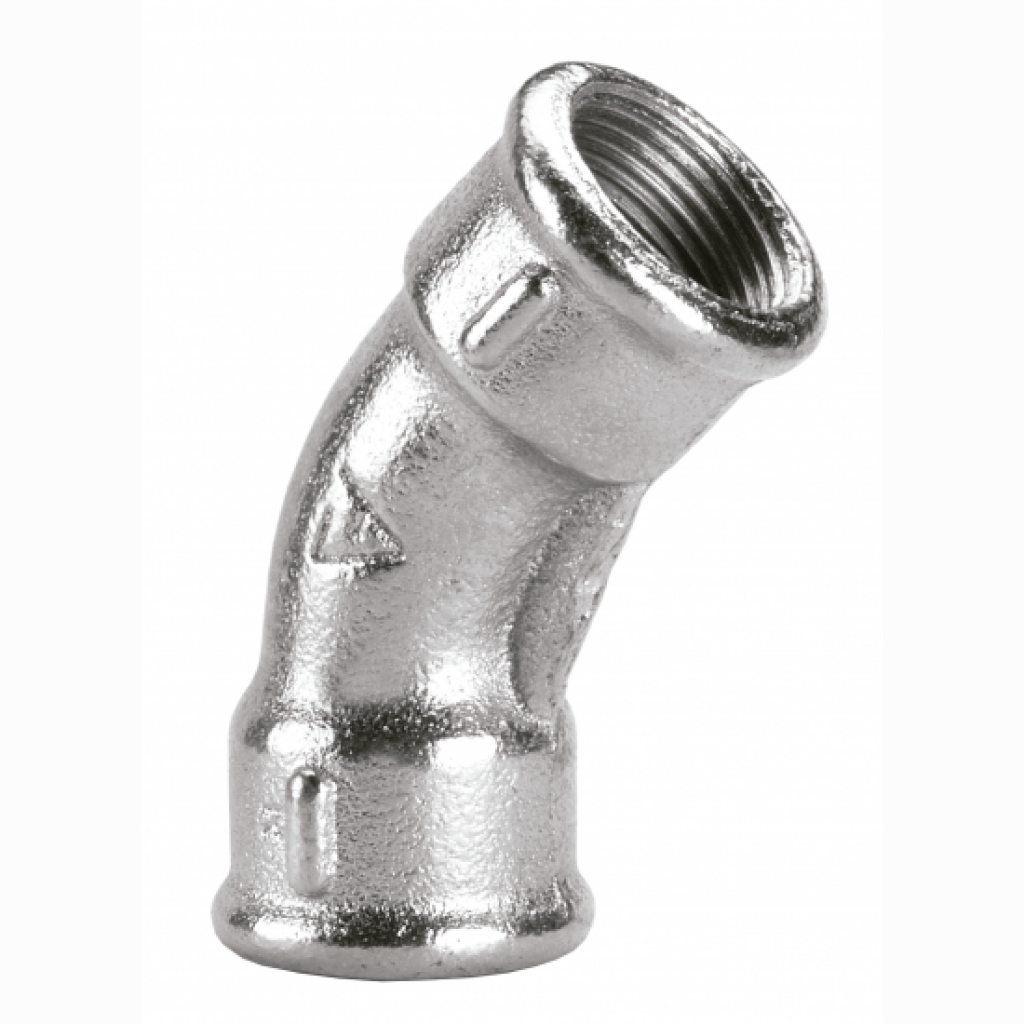 CURVA H.H. 45° 3/4 GALV.IMP.