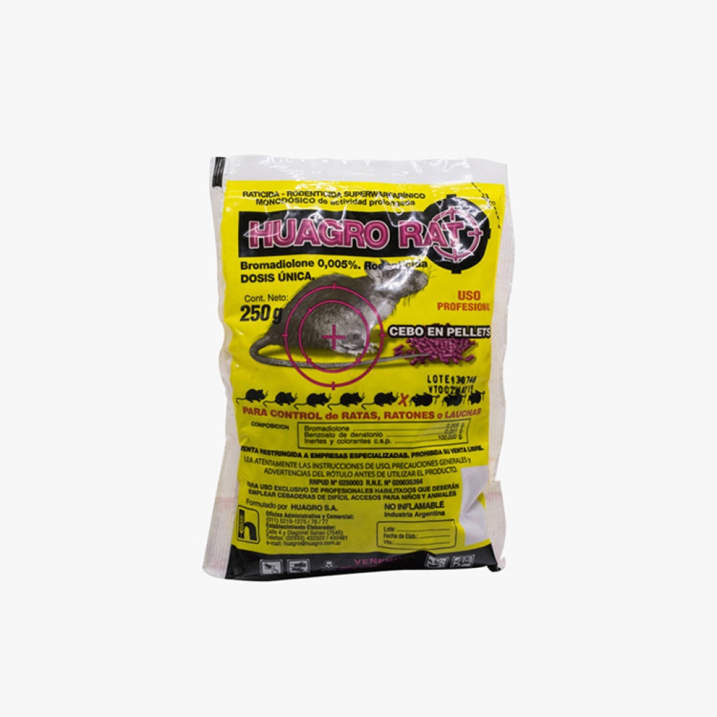 Raticida Huagrorat Granulos 250g.