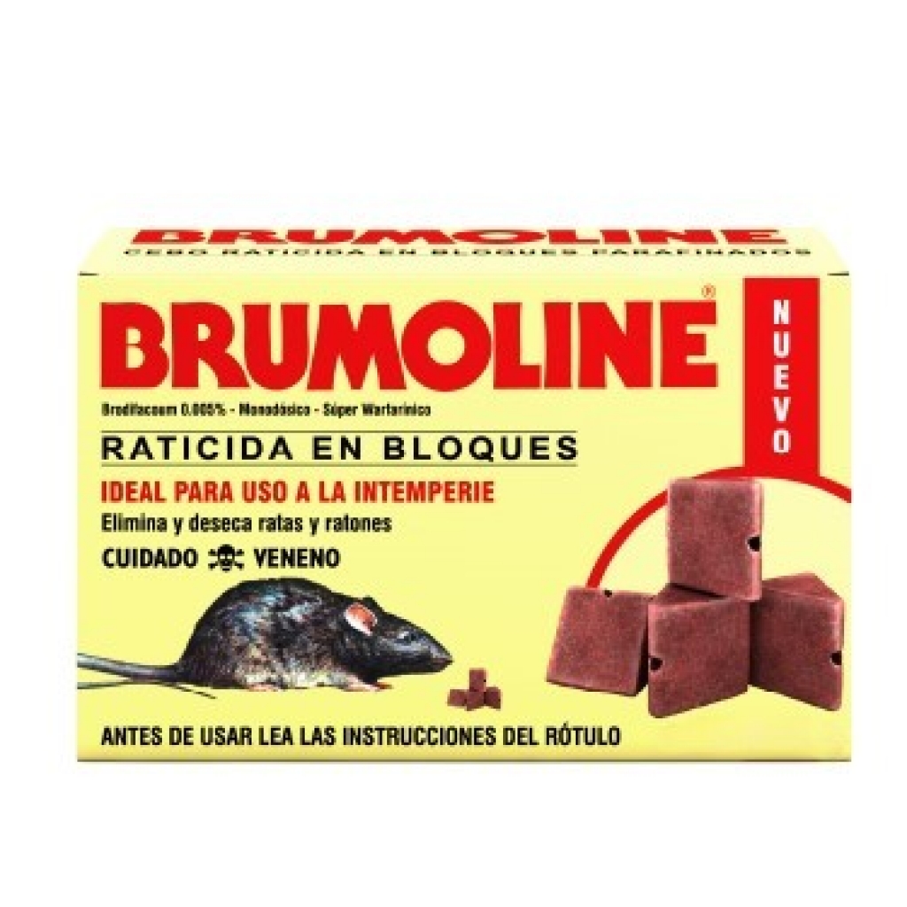 Raticida Brumoline Bloque 12x10g.