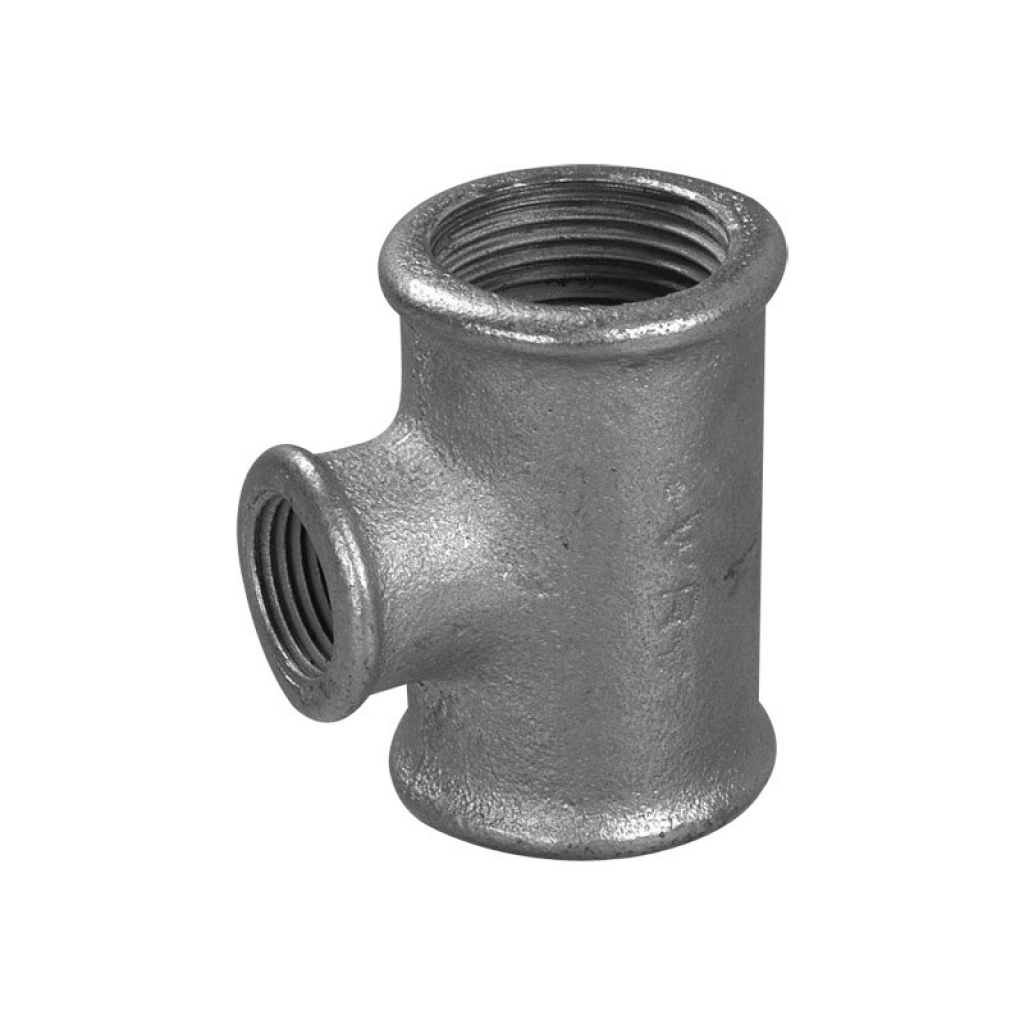 TEE DE REDUCC. 2 1/2 X 1 1/2. GALV.IMP.
