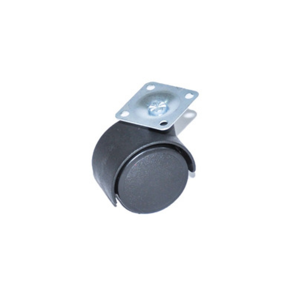 Rueda Plastica Doble c/Base 40mm TP
