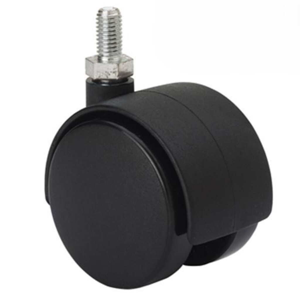 Rueda Plastica Doble c/Rosca 5/16 50mm TT China