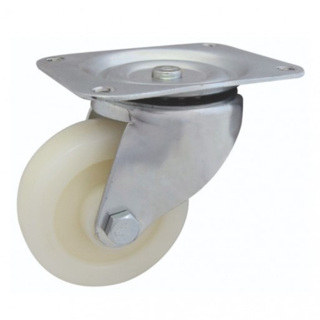 Rueda Nylon Base Giratoria 75mm SR