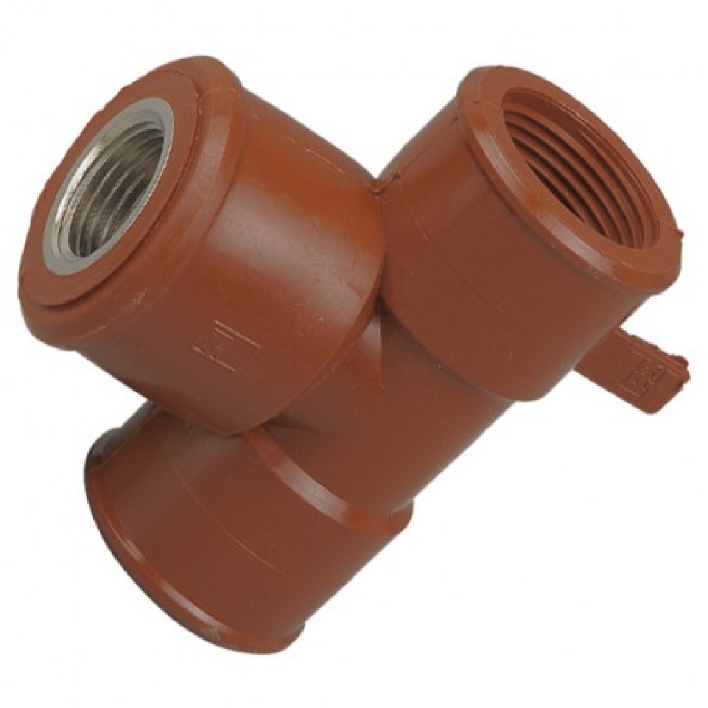 TEE RED C/INS H 3/4 X 1/2 I P S POLIPROP