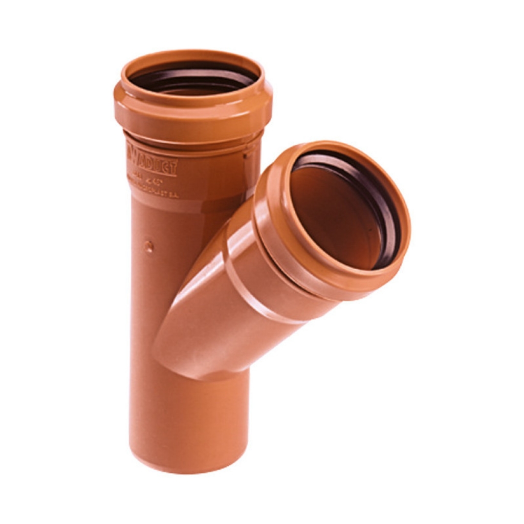 RAMAL SIMPLE A 45º M-H 110 x 63 mm