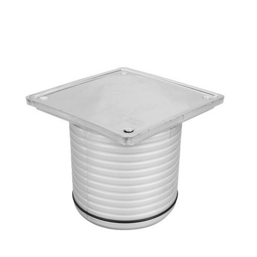 PORTAREJILLA ACANALADO 12 x 12 ciega ac.inox.