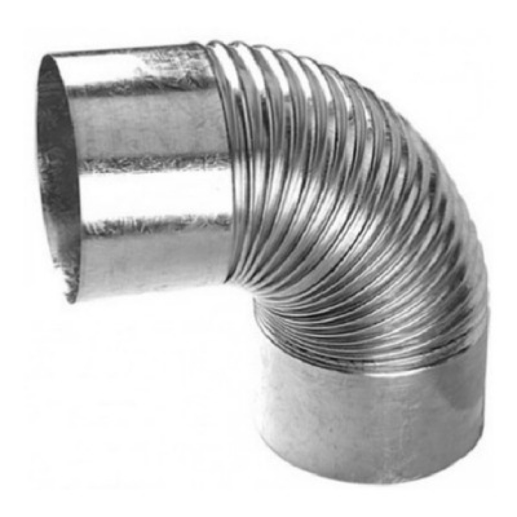 CURVAS CORRUG.90° 6 ZINC