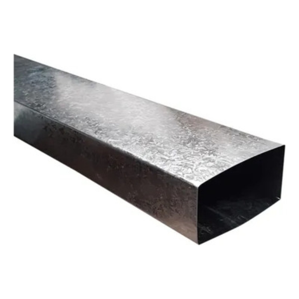 CAÑO RECTANGULAR.x mt 2 X 4 ZINC
