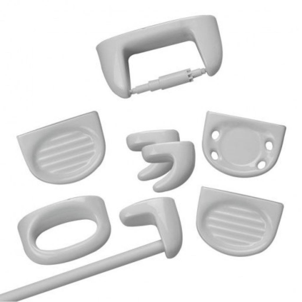 ACC DE BAÑO LOZA KIT 8 PZAS. BLANCO
