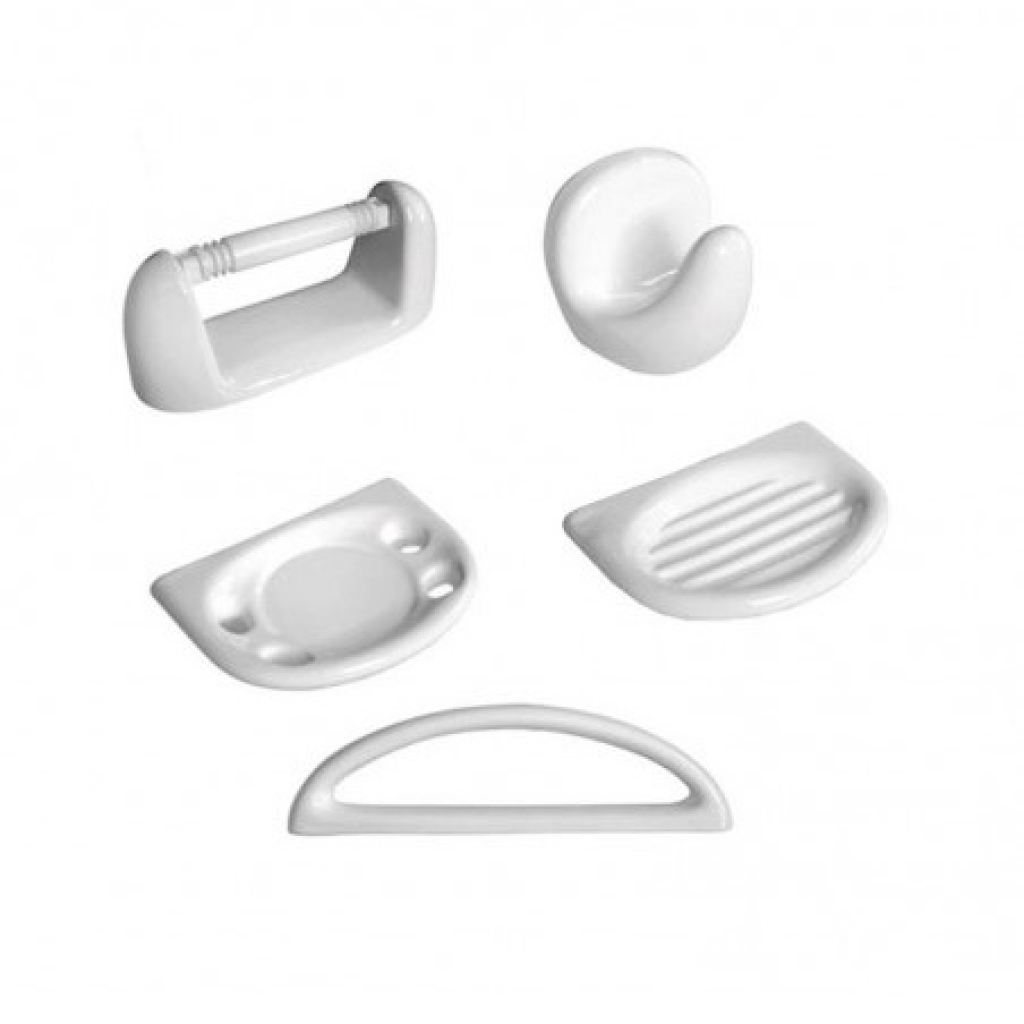 ACC DE BAÑO LOZA KIT 5 PZAS. BLANCO