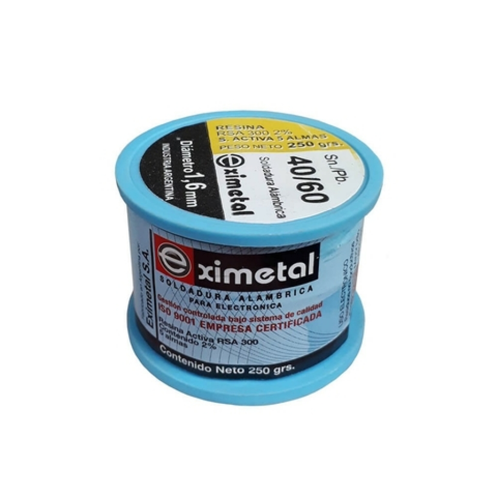 Estano Alambre 40% 1,5m (x 10 Rollos)